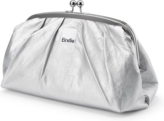 Elodie Toilettasje Zip&Go - Luieretui - Toilet tasje Baby - Luiertasje - Kraam cadeau - Kraammand - Silver Sheen van Elodie