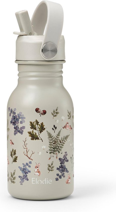 Elodie Water Bottle - Waterflessen kinderen - Drinkfles met rietje - Drinkbeker - 350 ml - Fairytale Forest van Elodie
