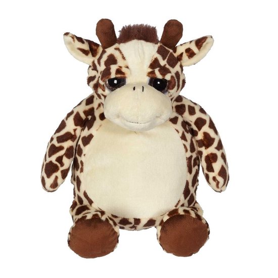 Embroider Buddy - Knuffel - Giraf - Googie de Giraf - om zelf te personaliseren geborduurd met naam of tekst van Embroider Buddy