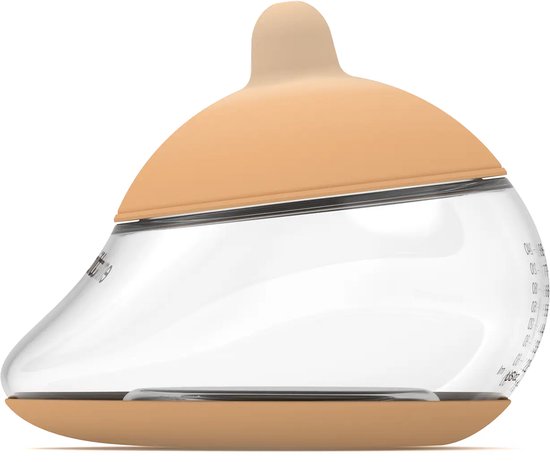 Emulait Anatomy Babyfles - Kleur: Light - Maat: 3 - 240 ml - borstvormig - natuurlijk voeden - anti-koliek - bpa-vrij