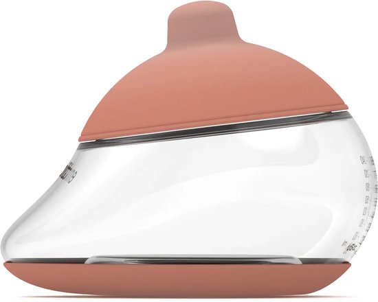 Emulait Anatomy Babyfles - Kleur: Medium - Maat: 5 - 240 ml - borstvormig - natuurlijk voeden - anti-koliek - bpa-vrij