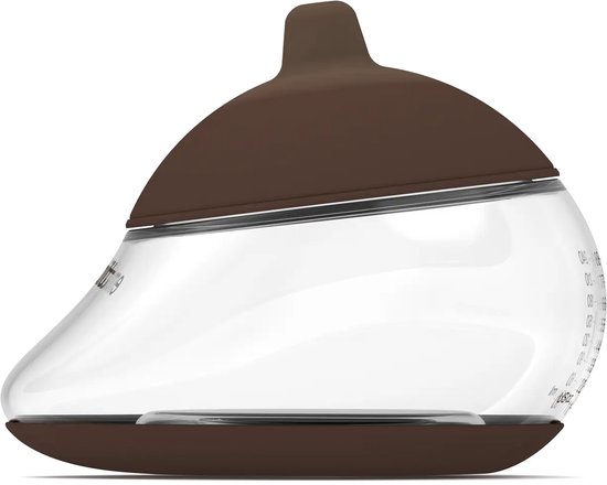 Emulait Anatomy Babyfles - Kleur: Rich - Maat: 1 - 240 ml - borstvormig - natuurlijk voeden - anti-koliek - bpa-vrij