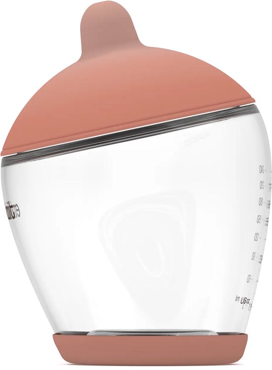 Emulait Classic Babyfles - Kleur: Medium - Maat: 3 - 240 ml - borstvormig - natuurlijk voeden - anti-koliek - bpa-vrij