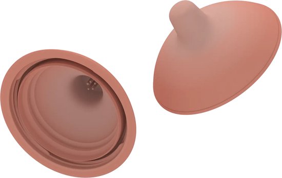 Emulait Flesspeen (2 stuks) - Kleur: Medium - Maat: 4 - borstvormig - vervangende flesspeen - bpa-vrij