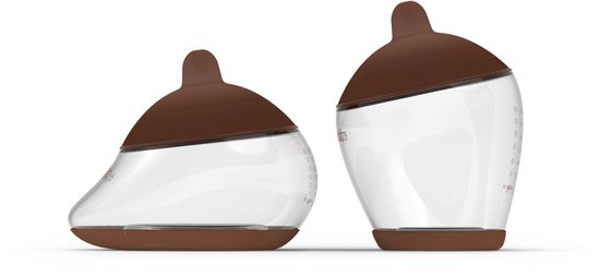 Emulait Starterkit - Classic + Anatomy baby flessen - natuurlijk voeden - Kleur: Deep - Maat: 4 - 240 ml - Incl. flessenborstel