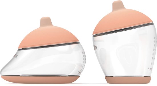 Emulait Starterkit - Classic Babyfles + Anatomy Babyfles - Kleur: Fair - Maat: 1 - 240 ml - Incl. flessenborstel - borstvormig
