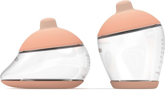 Emulait Starterkit - Classic Babyfles + Anatomy Babyfles - Kleur: Fair - Maat: 5 - 240 ml - Incl. flessenborstel - borstvormig