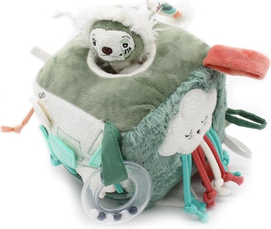 Equivera Activiteitenkussen - Speelkussen Baby - Tummy Time - Baby Speelgoed - Kraamcadeau - Babyshower Cadeau - Tummy Time Baby - Tummy Time Kussen - Buikkussen Baby van Equivera