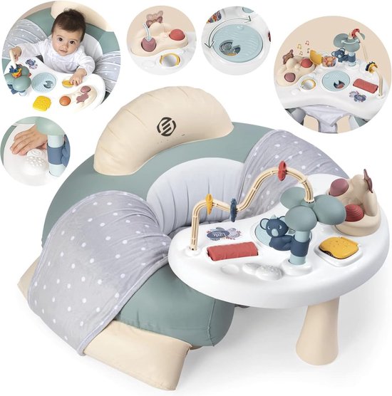 Equivera Babystoel Voor Aan Tafel - Kinderstoel - Babystoel - Baby Eetstoel - Baby Stoeltje Zitten Voor Thuis - Kinderzetel van Equivera