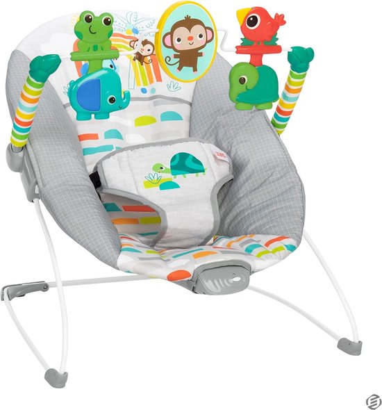 Equivera Wiegstoel Baby - Wipstoel - Wipstoel Baby - Schommelstoel Baby - Babystoel - Baby Stoeltje Zitten Voor Thuis - Babyswing van Equivera