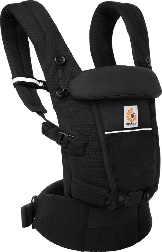 Ergobaby Draagzak Adapt - Soft Touch Cotton - Onyx Black van Ergobaby