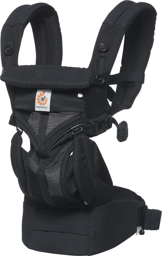 Ergobaby Omni 360 Cool Air Mesh Baby Draagzak - Onyx Black van Ergobaby