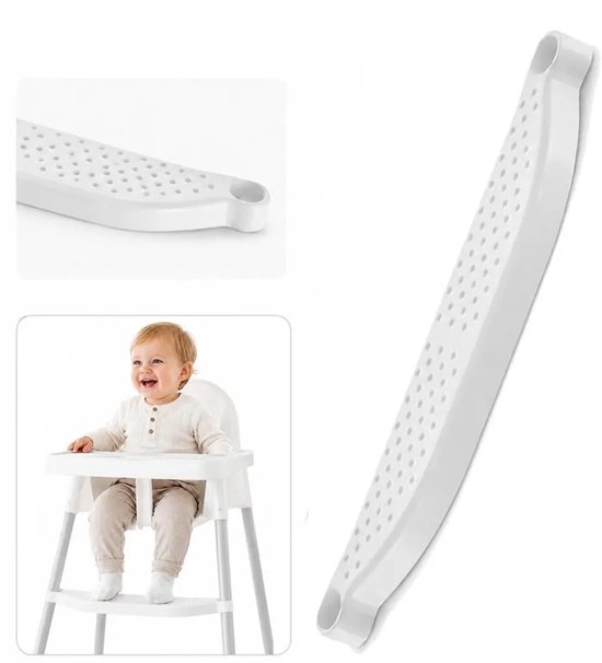 Ergonomisch ontworpen，Geschikt voor een verstelbare voetensteun van 46 cm en een antislipontwerp, waardoor eten comfortabeler wordt Geschikt voor baby's en peuters.