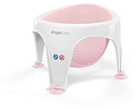 Ergonomische badring voor kinderen, lichtroze, zachte zitting