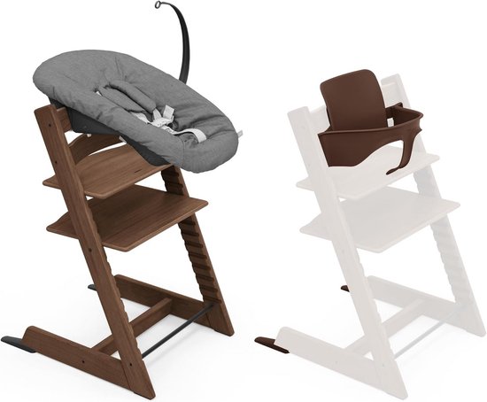 Ergonomische Houten Kinderstoel met Baby Set en Newborn Set - Verstelbaar en Veilig van Merkloos