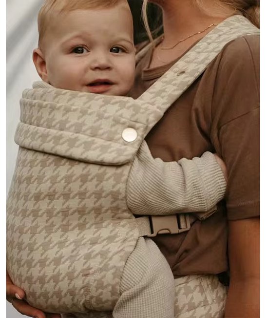 Ergonomische trendy draagzak - Baby - Linnen - Katoen - Kraamcadeau - Verstelbaar -Zomer - Winter van Merkloos