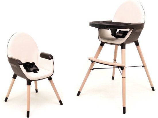 ESSENTIAL meegroeistoel - Baby en kinderstoel - Zwart en Zandkleurig - Zwart, Zandkleurig van Merkloos