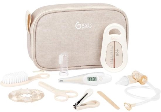Essentiële Baby Verzorgingsset Vanaf Geboorte - 9 Onderdelen Inclusief Thermometer en Nagelknipper