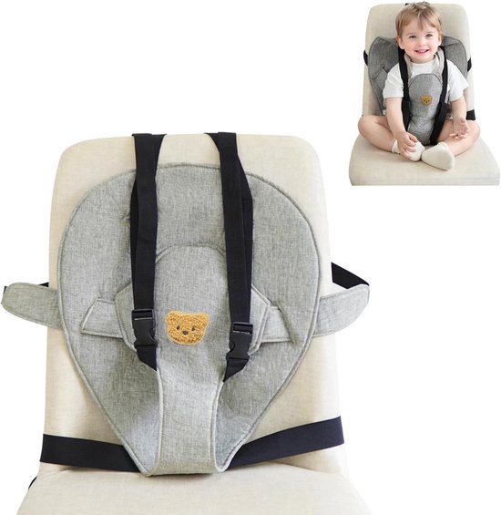 Essentiële Harness Stoel - Draagbare Hoge Stoel - Reis Hoge Stoel voor Baby - Baby Reisaccessoires van Merkloos