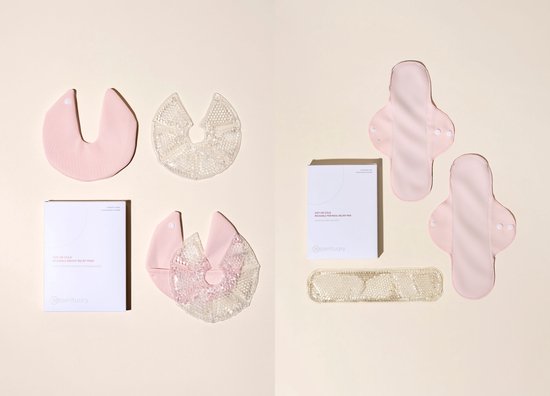 Essentuary Kraampakket Koud en Warm Verzachtend Kraamverband & Borstkompressen Therapie Parelkompressen Herbruikbaar Wasbaar Kraamvrouw Postpartum van ES