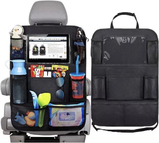 Estacks- Autostoel Organizer met Tablet Houder - Autostoel Organizer - Universele Autostoel Beschermer - Autostoel Hoes voor Kinderen van ES