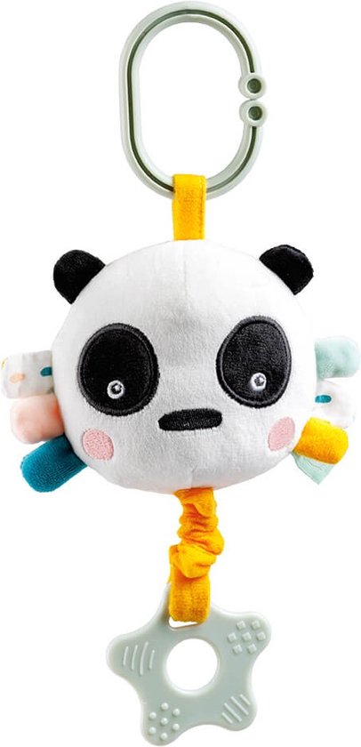 Eurekakids Muziekhanger Panda Baby - Met Trekkoord en Clip - Safari - Voor Kinderwagen, Box en Bed van Eurekakids