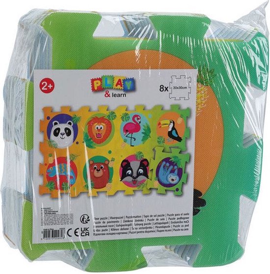 EVA Vloermat Puzzel Dieren, 8st. van EV