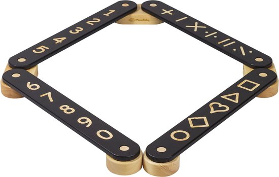 Evenwichtsbalk | balanspad| Dennenhout | Zwart van EV