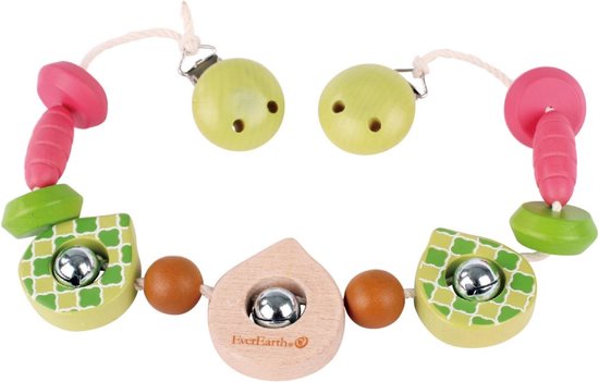 Everearth Kinderwagenspanner 56 Cm Groen Roze van Merkloos