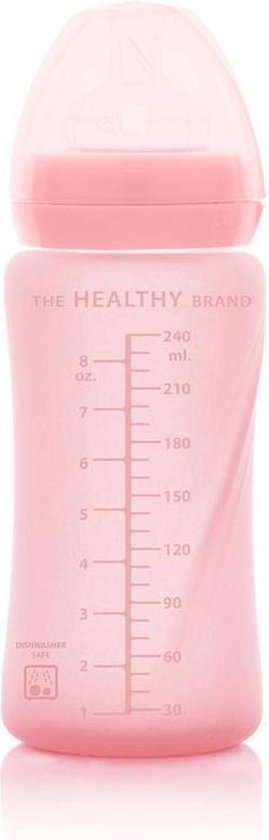 Everyday Baby - Fles glas 240ml - Roze