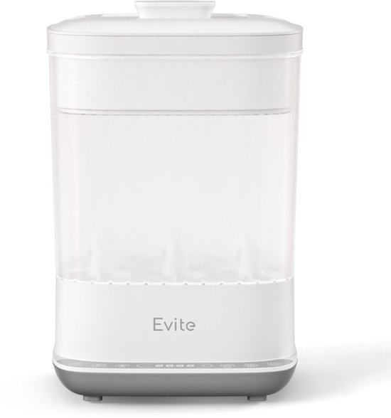 Evite 5-in-1 Flessen Sterilisator en Droger - Tot 8 Flesjes Tegelijk - Stoomsterilisator - Geschikt voor Accessoires en Onderdelen van Merkloos