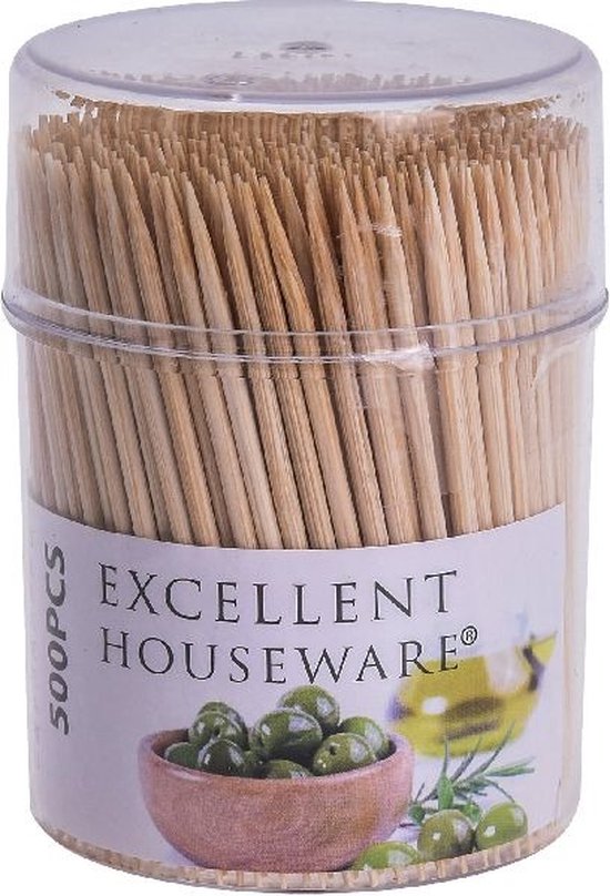Excellent Houseware Cocktailprikker Koker 500stuks van Excellent Houseware
