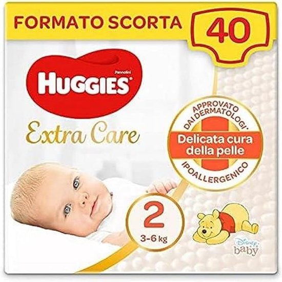 Extra Care Baby Luier Maat 2 3-6 kg 40 stuks - Huggies