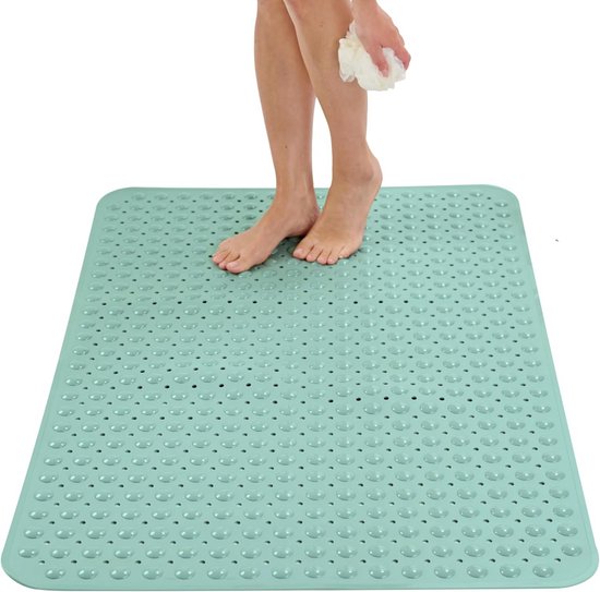 Extra Grote Antislip Douchemat XL - Veilig voor Inloopdouche en Badkuip - Met Sterke Zuignappen en Afvoergaten (Diverse Kleuren)