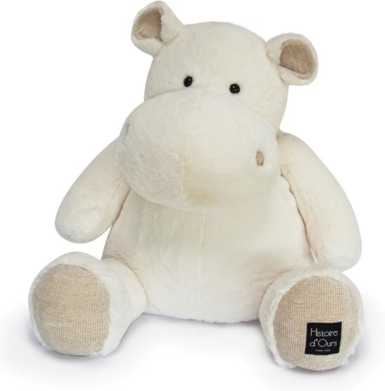 Extra Grote Nijlpaard Knuffel - 85 cm - Zacht Pluche Dier als Cadeau voor Baby en Kind