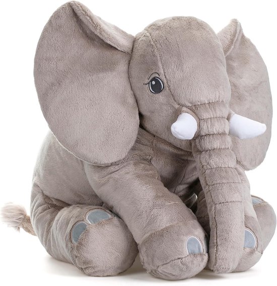 Extra Pluizig Olifanten Knuffeldier 60 cm XXL Pluche Dier van Merkloos