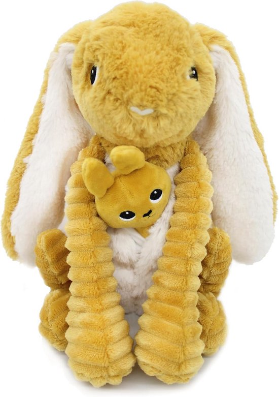 Extra Zacht Knuffelkonijn Mama en Mini - Ideaal Kraamcadeau van Merkloos