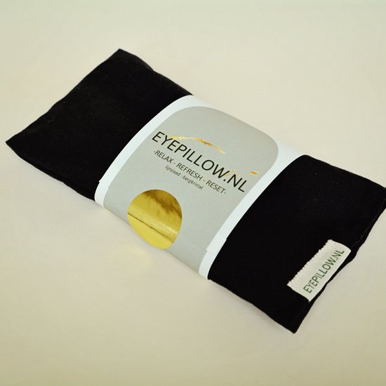 Eyepillow black cotton. Rozenkwarts & Roos van EYE