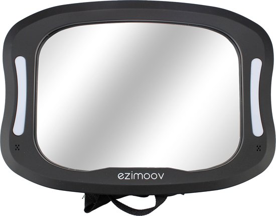 EZI MIRROR LED - Eco friendly - Auto spiegel baby met verlichting - hou je kind in de gaten. Ook in het donker - led verlichting - afstandsbediening - verstelbaar - achterbank - kind zien - duurzaam van Merkloos