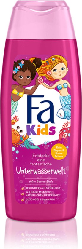 Fa Kids Mermaid Douchegel Meisjes Lichaam & haar Bessen 250 ml van Fa