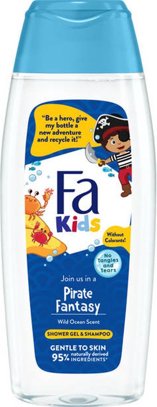 Fa Kids Pirate Douchegel Jongen Lichaam & haar Fris 250 ml van Fa
