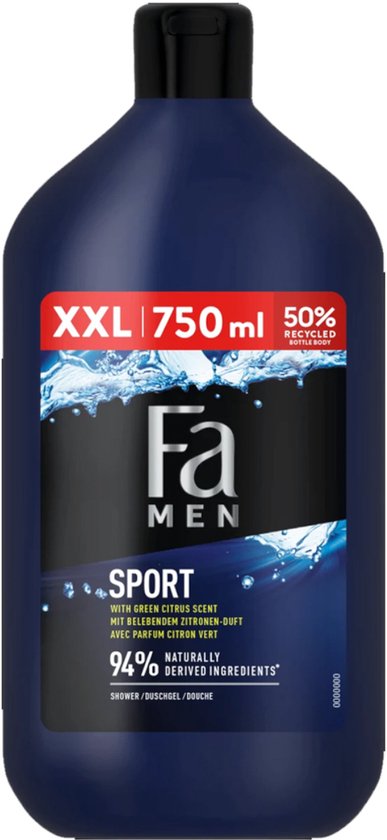 Fa Men - Sport - Douchegel - Groene Citrus - 750 ml van Merkloos