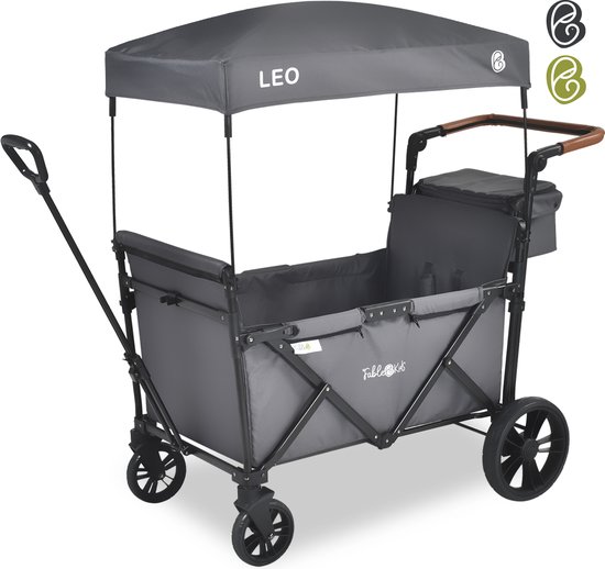 FableKids LEO X2 Lite Opvouwbare handkar met dak Fossil Gris van FableKids