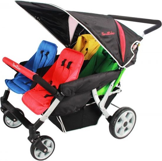 Familidoo 4 Zitplaatsen Lidoo Star DJ04FRL Geschikt voor 2 newborn baby's van Fa