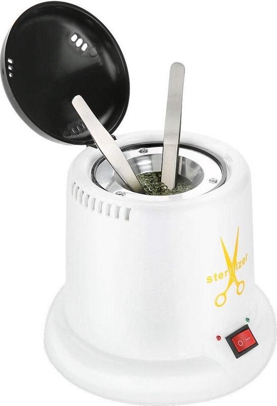 Faseras Hetelucht Sterilisator - Voor Metalen Gereedschap - Kappers - Nagelsalons - Manicure/Pedicure - Wit van FAS