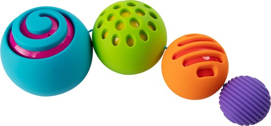 FAT BRAIN TOYS Oombeeball - Sensorisch Educatief Speelgoed Baby - Vanaf 10 Maanden - Ontwikkeling Motoriek & Zintuigen van Fat Brain Toys.