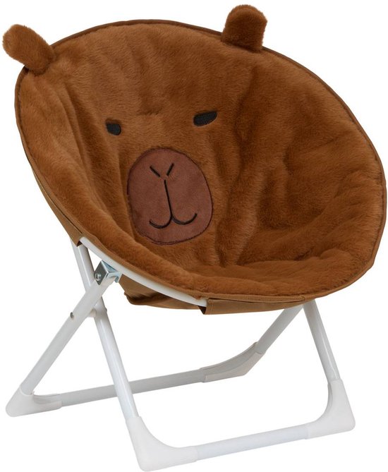 Fauteuil enfant Faltem pliable H.50cm marron