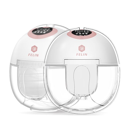Felin Handsfree Borstkolf V2 - Elektrische Dubbele Draadloze Borstkolf - Inclusief 30 Moedermelk Bewaarzakjes & 3 Maten Borstschildverkleiners & E-book van Felin