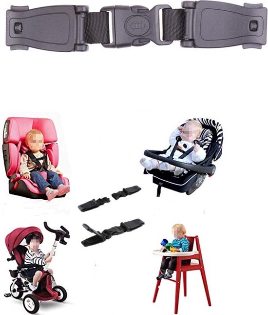 Ferrarium gordelclip 2 stuks – Voorkomt dat kind armen uit veiligheidsharnas kan halen – Geschikt voor kinderstoelen – Beschermt en bedekt de gordel van Ferrari