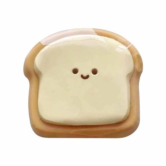 Fidget Speelgoed - 1 Stuk Toast Anti-stress Speelgoed - Slow Rising Sensory Speelgoed - Knijpspeelgoed Stressbal - Schattig Mini Sensorisch Speelgoed - Stress Verlichter Cadeau Voor Kinderen, Volwassenen, Verjaardag, Kerstmis van Merkloos